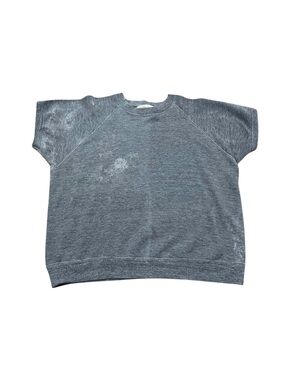 Women’s Vintage Russell Athletic Sleeveless Sweatshirt Grey USA 1970s